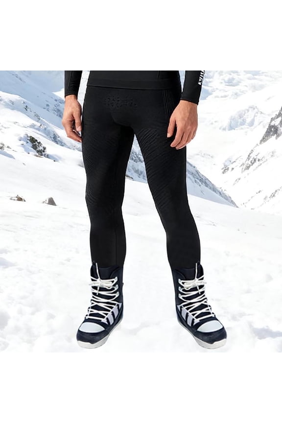 Mens Skiing QuickDrying Pants Winter Outdoor Cycling Running Hiking Sports Functional Reduce Base Layer Warm Pants Long Pants