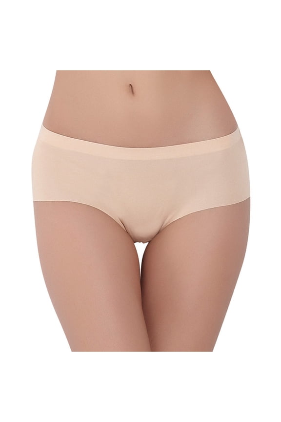 Seamless Underwear for Women No Show Bikini Panties Full Coverage Sexy Soft Comfort Hipsters