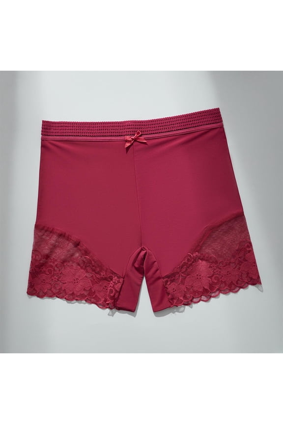 Sexy Underwear Lace Shorts V-Waist Cheeky Boxer Briefs Full Coverage Lace Boyshort Lingerie Women's Panties