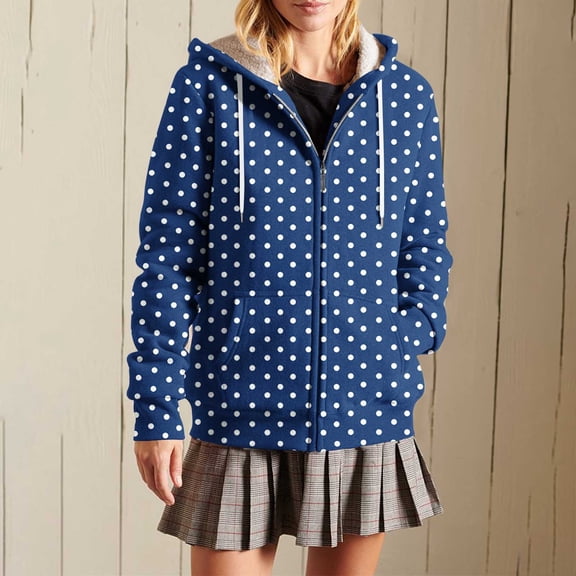 YueHuiYing Trendy Queen Zip Up Hoodies for Women Oversized Sweatshirt Fall Fashion Jacket Cute Winter pullover