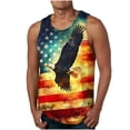 thumbnail image 1 of YueHuiYing USA 250th Anniversary Men's Shirt Crewneck Pullover Tank Tops Summer Sleeveless Shirts Beach Graphic Tops, 1 of 4