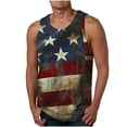 thumbnail image 1 of YueHuiYing USA 250th Anniversary Men's Shirt Crewneck Pullover Tank Tops Summer Sleeveless Shirts Beach Graphic Tops, 1 of 4