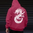 thumbnail image 1 of YueHuiYing Unisex Man Woman Printted Long Sleeve Hooded with kangaroo Pocket Lightweight Pullover Tops, 1 of 8