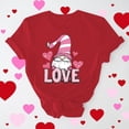 thumbnail image 1 of YueHuiYing Vircreate Womens Short Sleeve Crew Neck T-Shirts Valentina's Day Spring Shirts Love Heart Raglan Tops, 1 of 7