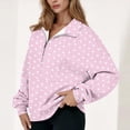 thumbnail image 1 of YueHuiYing Women Fashion Printed Blouse Long Sleeve Tops Sweatshirt Crewneck Soft Loose Fit Striped Coat, 1 of 5