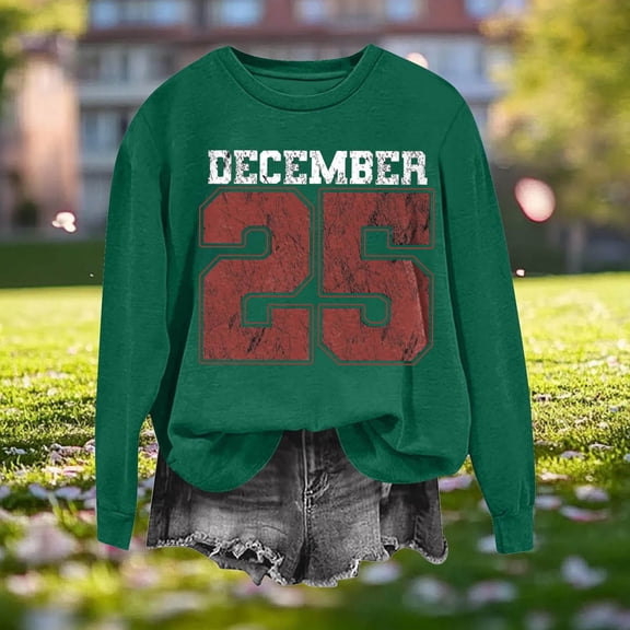 YueHuiYing Women Long Sleeve Sweatshirts Oversized Crewneck Pullover Casual Knit Graphic Tops Sweater