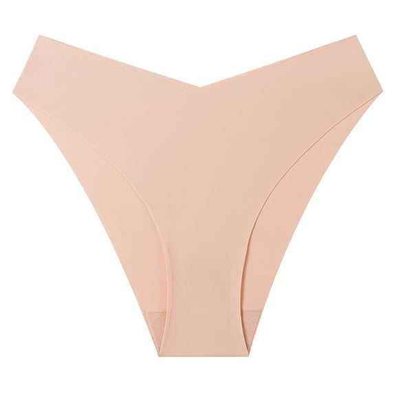 YueHuiYing Women Seamless Cheeky Underwear Hipsters Soft Stretch Ladies Panties Full Coverage Briefs Silk Breathable Underpants
