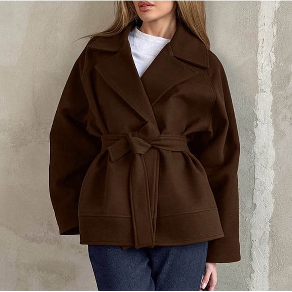 YueHuiYing Women Winter Puffy Coat with Loose Commuting Mid Length Thicken Warm Overcoat