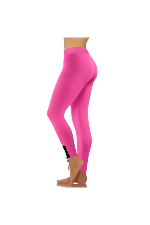 Women's Casual Fashion Leggings with Gusseted Ankle Design and Elastic Yoga Fitness Running Gym Workout Pants Yoga Long Pants