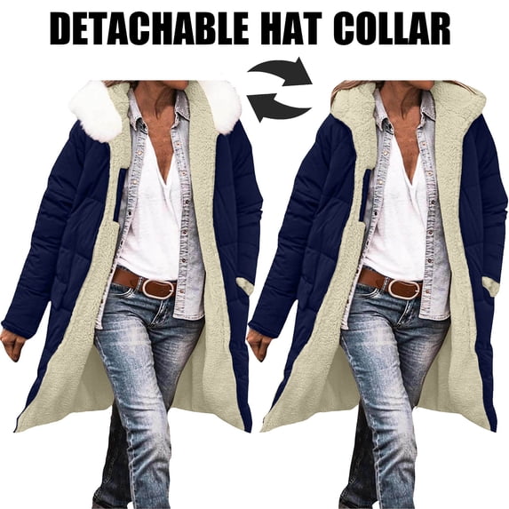 YueHuiYing Women's Cold-Resistant Patchwork Hooded Warm Winter Coat Quilted Thicken Jacket with Hood