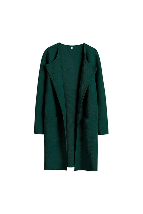 Women's Fall Long Cardigan Sweater Open Front Knit Coats Dressy Casual Jacket Coatigan with Pockets