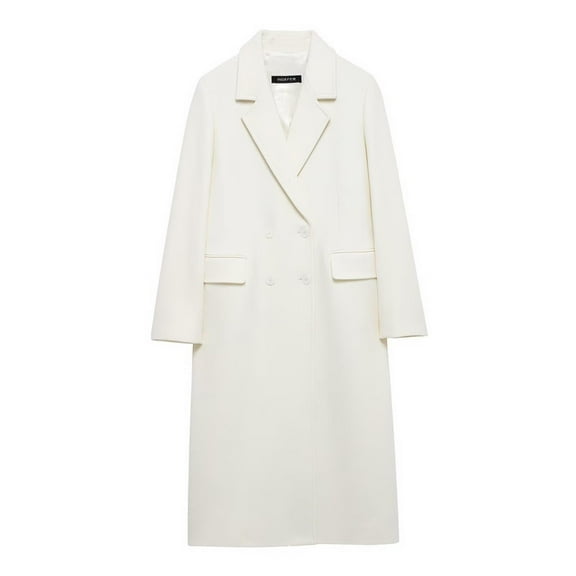 YueHuiYing Women's Faux Suede Leather Jacket Spring and Winter Fashion Long Trench Coat Lightweight Windbreaker