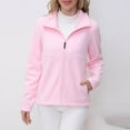 thumbnail image 1 of YueHuiYing Women's Jacket Zip Up Coat Lightweight Soft Warm Long Sleeve Jackets with Pockets for Winter, 1 of 5