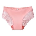 thumbnail image 1 of YueHuiYing Women's Underwear Comfortable and Sensual Lingerie Seamless Ice Silk Panties Colorful Lace Bikini Briefs, 1 of 2