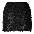 thumbnail image 1 of YueHuiYing Women's Sparkly Sequin Mini Skirt Low Rise Glitter Rave Micro Skirt with Shorts Underneath, 1 of 6