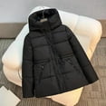 thumbnail image 1 of YueHuiYing Womens Heavyweight Coat with Fur Trim Hood - Outerwear Winter Jackets for Women, 1 of 3