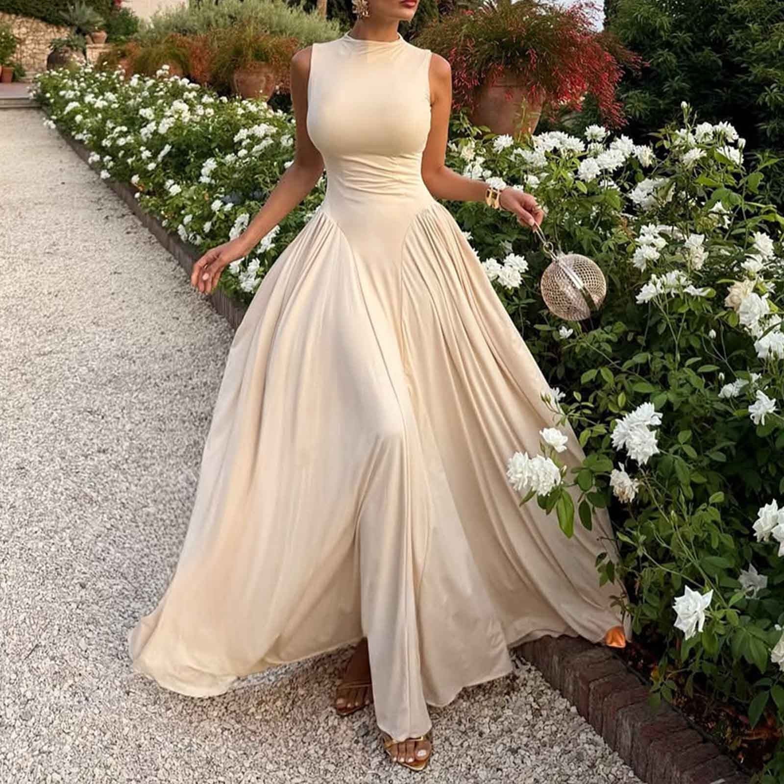 yellow lace dress maxi with Deep V-Neck – Luxesand Size:Size UK 16/ US 12 group Modest Sparkly Dress For while the kick slit
