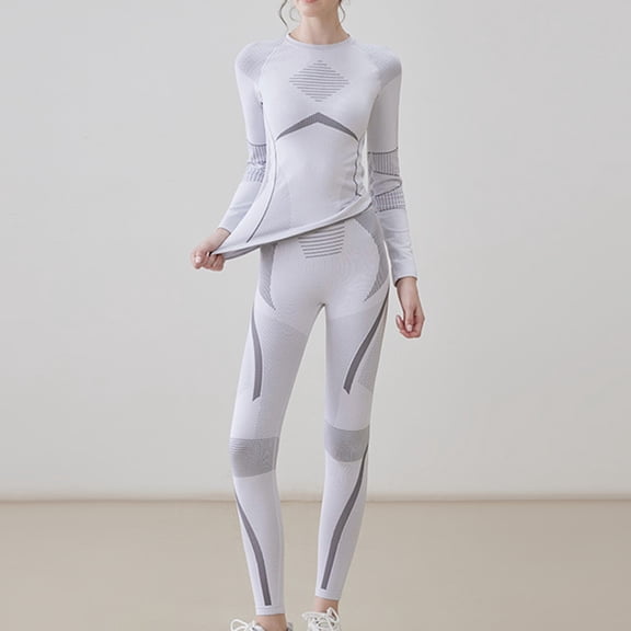 YueHuiYing Womens Thermal Underwear Ski Breathable Warm Base Layer Winter Long Johns Top Bottom Sets for Cold Weather