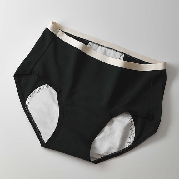YueHuiYing Womens Underwear Mid Waist No Muffin Top Full Coverage Brief Ladies Panties Lingerie Undergarments for Women