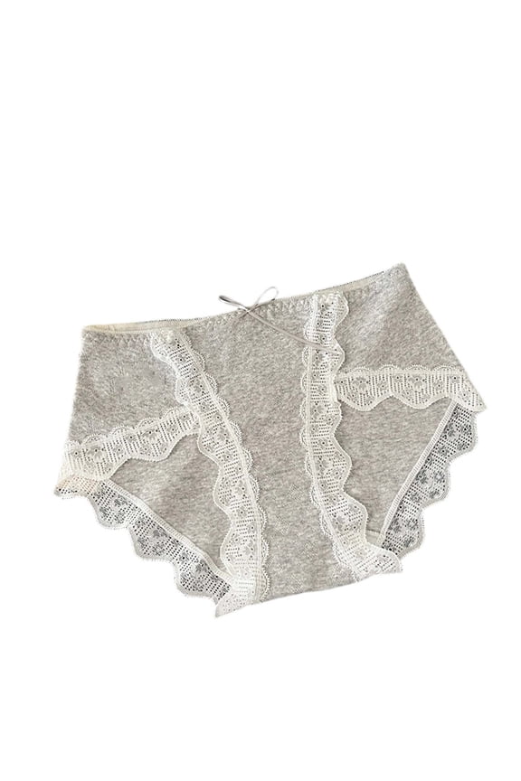 Womens Underwear Mid Waist No Muffin Top Full Coverage Brief Ladies Panties Lingerie Undergarments for Women