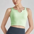 thumbnail image 1 of YueHuiYing Women's V Neck Crop Tops Basic Trendy Notched Sleeveless Slim Fit Summer Y2k Crop Tank Top, 1 of 5