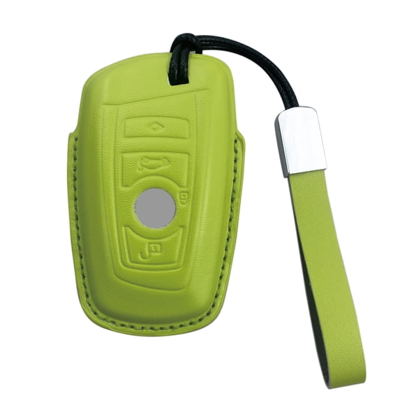 Yuebutor Key Fob Cover Case Compatible with BMW 1 2 3 4 5 6 7 Series 5GT GT3 GT5 X1 X3 X4 M2 M3 M4 M5 M6 PU Leather holder Car Protection Interior Shell Accessories