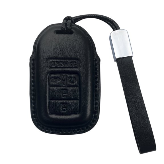 Yuebutor Key Fob Cover Case Compatible with Honda Accord Civic CRV HRV CRZ Fit Odyssey Passport Pilot Jed Crider Crosstour Spirior PU Leather holder Car Protection Interior Shell Accessories