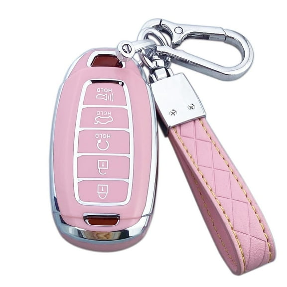 Yuebutor Key Fob Cover Case Compatible with Hyundai Palisade Elantra Kona Accent Azera Veloster Car Accessories Shell