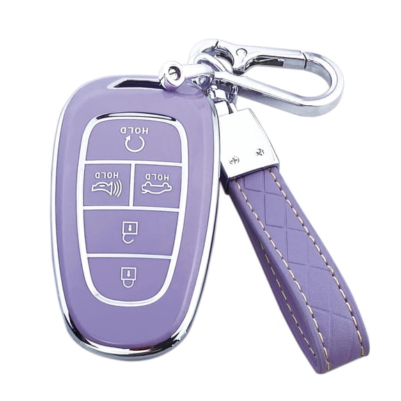 Yuebutor Key Fob Cover Case Compatible with Hyundai Sonata Santa fe Tucson Nexo Car Accessories Shell