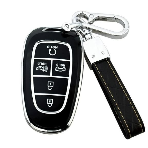 Yuebutor Key Fob Cover Case Compatible with Hyundai Sonata Santa fe Tucson Nexo Car Accessories Shell