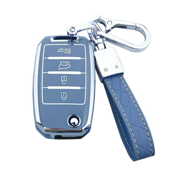 Yuebutor Key Fob Cover Case Compatible with Kia Sorento Sportage Rio Soul Forte Optima Carens Picanto Accessories Shell Protector