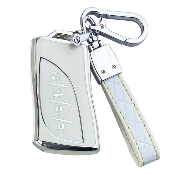 Yuebutor Key Fob Cover Case Compatible with Lexus ES NX GX RX UX LC LS UX Accessories Shell Protector