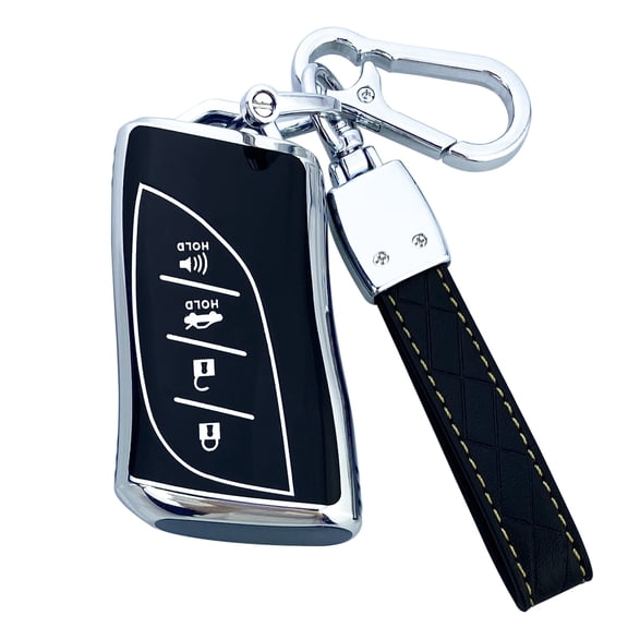 Yuebutor Key Fob Cover Case Compatible with Lexus ES NX GX RX UX LC LS UX Accessories Shell Protector