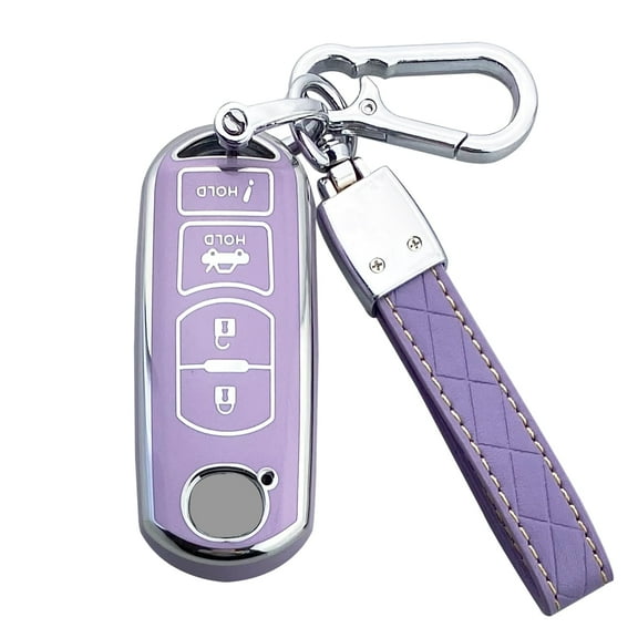 Yuebutor Key Fob Cover Case Compatible with Mazda 3/6/8 Miata MX-5 CX-3 CX-5 CX-7 CX-9 RX-8 Atenza Accessories Shell Protector