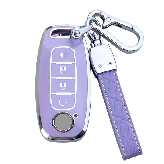 Yuebutor Key Fob Cover Case Compatible with Nissan Pathfinder Rogue Kicks Accessories