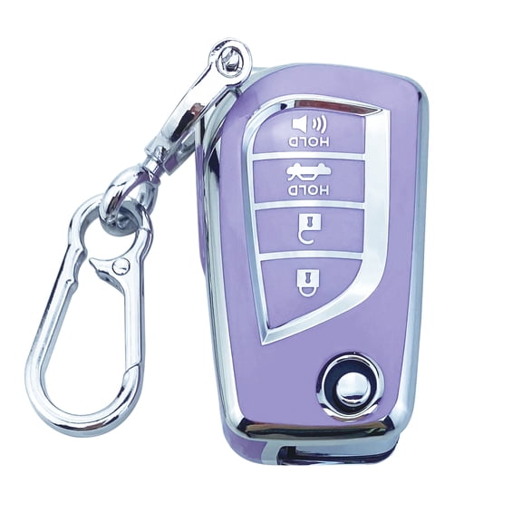 Yuebutor Key Fob Cover Case Compatible with Toyota,TPU Accessories Shell