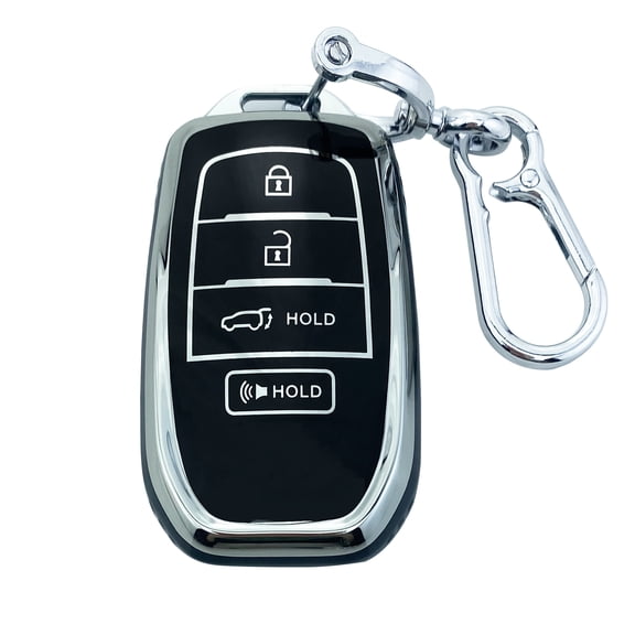 Yuebutor Key Fob Cover Case Compatible with Toyota,TPU Accessories Shell
