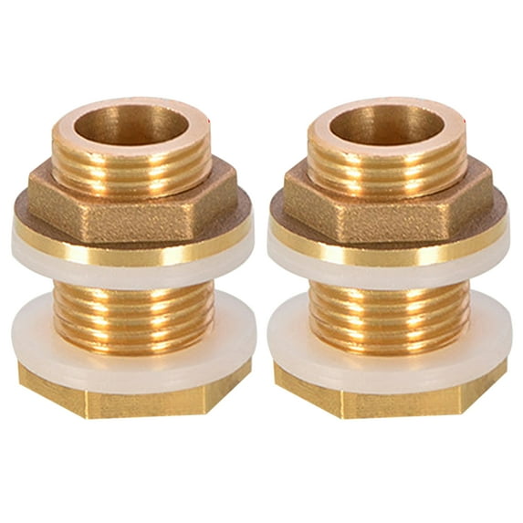 Yuedong 2Pcs Brass Water Tank Interface 30/35/45MM Plant Flower Water Tank Interface,Golden