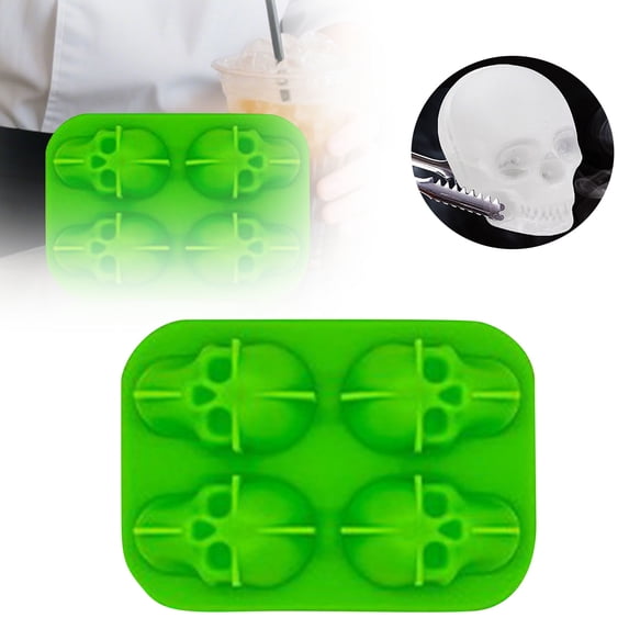 Yuefei Food Grade Flexible Ice Cube Tray, Silicone Halloween Durable ...
