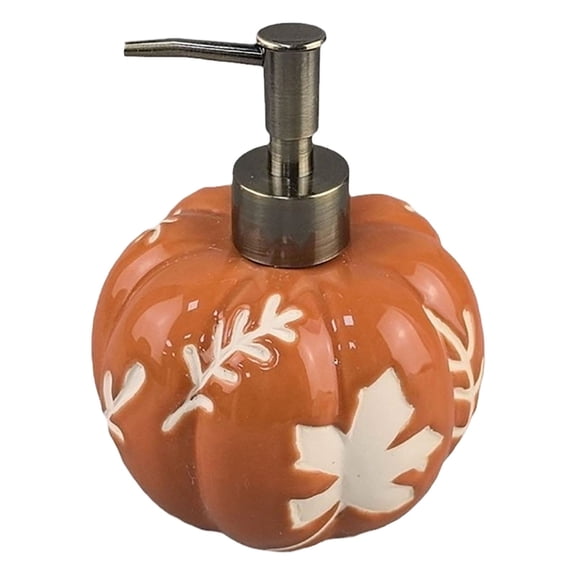 Yuefei Pumpkin Storage Container, Halloween Ceramic Bath Bottle Gifting, with Lid, Sturdy, Easy to Clean, for Bathroom Kitchen Office Home