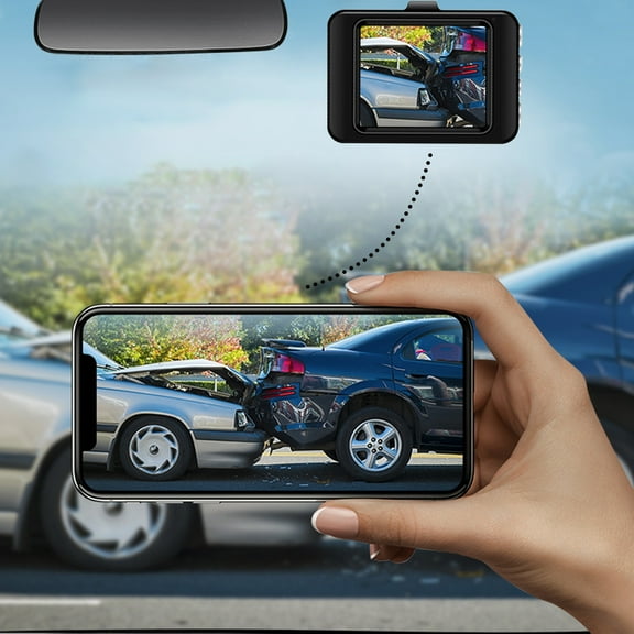 Yuege Dash Cam FHD 1080P Car Camera,2.0 Inch Screen Car Dash Camera, Dashboard Camera,Night Vision,Max Support 32GB Card,Black