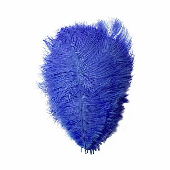 Yuehao 36Pcs Feather 23cm Stage Props Feather Wall Color Feathers Royal Blue