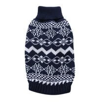 Yuehao Christmas Sweaters for Dogs Pet Dog Two Feet Clothes Christmas Snowflake Pattern Pet Sweater Dog Sweaters for Small Dogs Blue