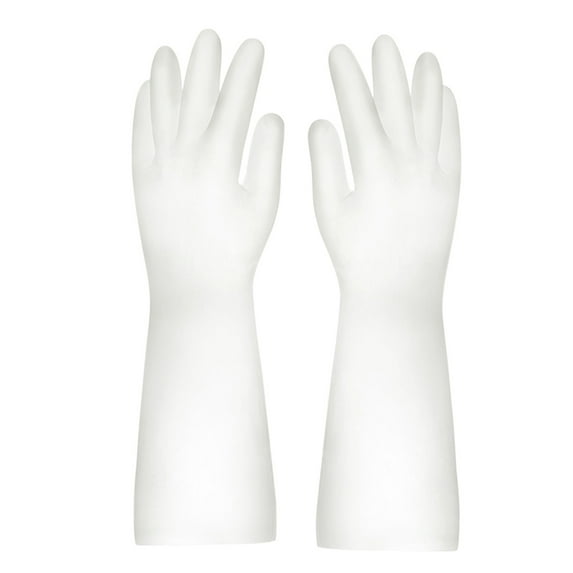 Yuehao Cleaning Gloves, Dishwashing Gloves, Gloves Gloves Washing Hand Rubber Long Cleaning Warm Gloves Kitchen Latex Dish Washing Tool Dishes Gauntlets Kitchen Dining Bar
