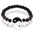 thumbnail image 1 of Yuehao Couples Adjustable Rope Bracelets with Yin and Yang Design in Alloy Rope, 1 of 7
