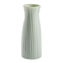 Yuehao Decorative Vase 1Pc Plastic Shatterproof Flower Plant Pot Vase Study Room Home Wedding Decor Green