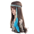 thumbnail image 1 of Yuehao Hair Clips for Women, Head Chain, Women Ornaments Bohemian Peacock Feather Hair Hoop Hair Band Headwea (Sky Blue, One Size), 1 of 2