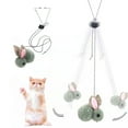 thumbnail image 1 of Yuehao Interactive Cat Toys Automatic Cats Toy with Adjustable Elastic Rope Door Window Hanging Rabbit Self Palying Pet Toys for Cats Grey, 1 of 6