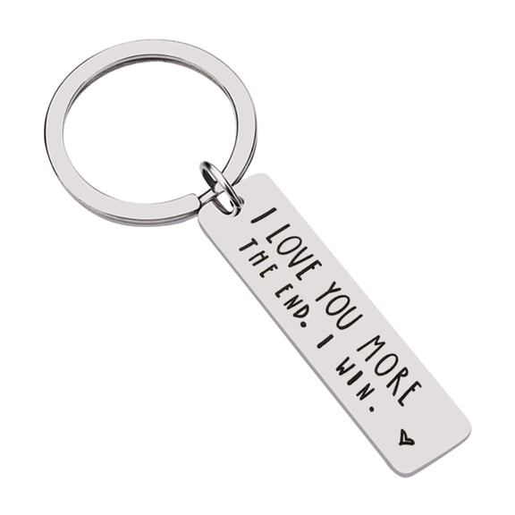 Yuehao Key Chain, Key Holder, Couple Keychain for Him and Her I Love You More Girlfriend Wife Key Ring for Valentine's Day Mother's Day Gift