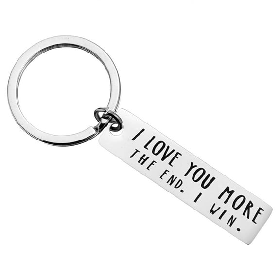 Yuehao Key Chain, Key Holder, Couple Keychain for Him and Her I Love You More Girlfriend Wife Key Ring for Valentine's Day Mother's Day Gift